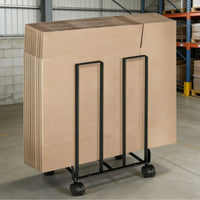 Metal Cardboard Box Organizer with Wheels Space-Saving for Stockroom, Artists