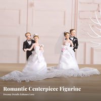 Memorable Keepsake Bride and Groom Cake Topper Ready-to-Gift Resin Wedding Couple Statue Long-Lasting for Newlyweds, Couples