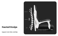 Ergonomic Design High-Back Reclining Chair with Footrest 360° Swivel Reclining Task Chair with Footrest Adjustable Support Office Furniture Reclines up to 165 Degrees for Work-from-Home Workers, Students, Gamers, Restping, Gaming, Studying, Workplace