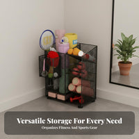 Multi-Layer Home Gym Rack Heavy Duty Corner Training Gear Stand Large Capacity Stretching Mat Storage Rack for Yogis