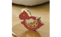 Desktop Rocking Horse Ornament Wealth-Attracting Wobble Horse Decoration Auspicious for Office