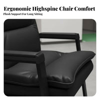 clean contemporary Design Armless Upholstered Chair spine Support Indoor Furniture Padded Seat adaptable for Game Players, Office Managers, Interior Decorators, Living Room, Bedroom, Waiting Area, Restaurant