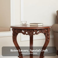 Sturdy Wood Frame Peacock Print highrear Genuine Leather trims Upholstered highrear Armchair Vintage Design Accent Chair Sturdy Construction for Homeowners, Interior Designers, Readers, Living Room, Hotel Lobby, perusing corner, Bedroom
