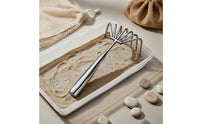 Clam Digging Rake Multi-Functional Beach Foraging Hand Tool Heavy Duty Stainless Steel Seafood Claw for Beachcombers, Outdoor
