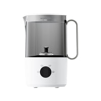 Electric Milk Frother White Base Milk Frother Compact Storage Beverage Mixer