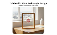 Double-Sided Glass Frame High Clearness Display Box Frame Freestanding House Decoration for Crafters, Collectors, Desktop, Office Desk, Living Room