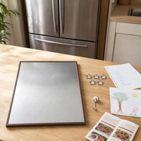 Magnetic Stainless Steel Board with Aluminum Alloy Frame for DIY Photo Wall Decor