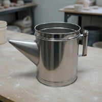 Stainless Steel Slip Bucket Rustproof Ceramics Supply Heavy Duty Strainer Basket for Ceramic Artists