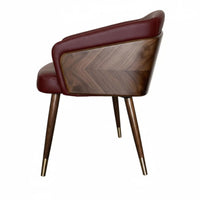 Modern Dining Chair with Backrest Thick Padded Cushion Upholstered Wood Armchair Easy Assembly Upholstered Dining Armchair for Restaurant, Living Room