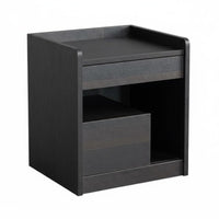 Italian-Inspired Single-Drawer End Table Minimalist design Nightstand Modern Design Bedside Cabinet Storage Solution for Homeowners, Apartment Dwellers, Students, Guest Room, Office, Entryway