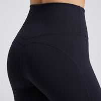 Gym Leggings for Women with High Waisted Control, Seamless Compression for Running and Fitness, Soft Nylon Material for