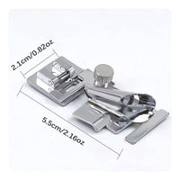 Edging Presser Metal Attachment Bias Tape Binder Presser Foot Compatible Attachment for Hobbyists, Hemming