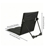 Floor Chair with Adjustable Positions Compact Reclining Floor Chair Lightweight Seat Cushion for Campers, Camping, Office Napping