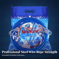 Steel Pull Rope Emergency Use Pulling Gear sturdyDuty Vehicle Recovery Gear for Automobile Owners, Long-Distance Travelers, Highwayside Assistance