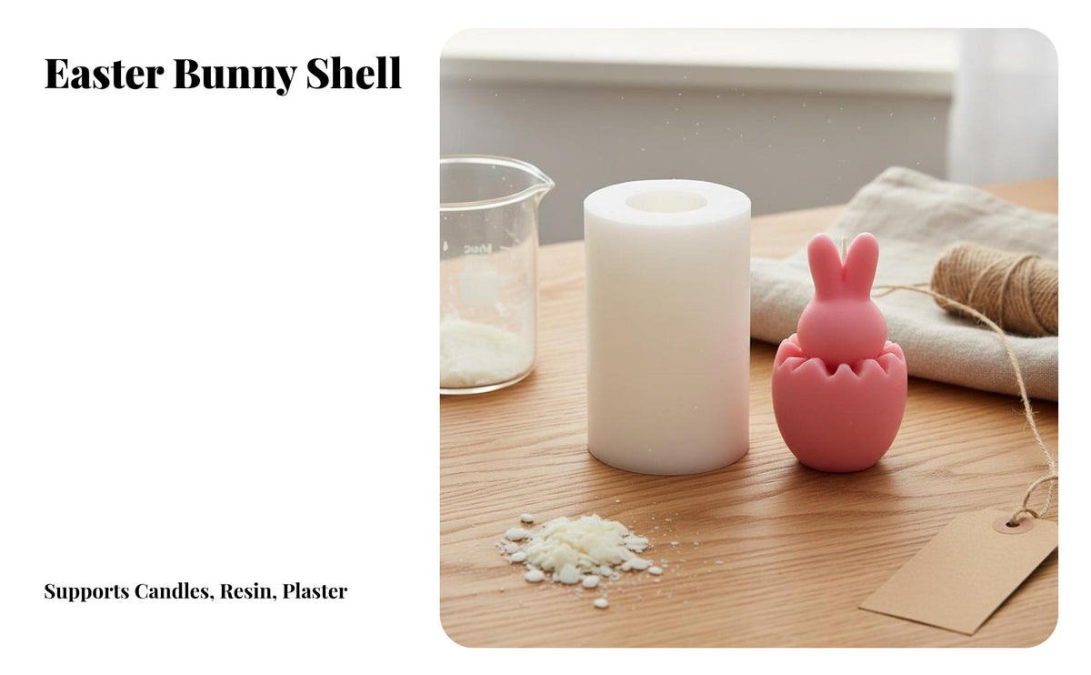 Easter Egg Bunny Form Easter Bunny Egg Form Reusable Candle Making Supply for DIY Enthusiasts, Hobbyists, Home Decoration