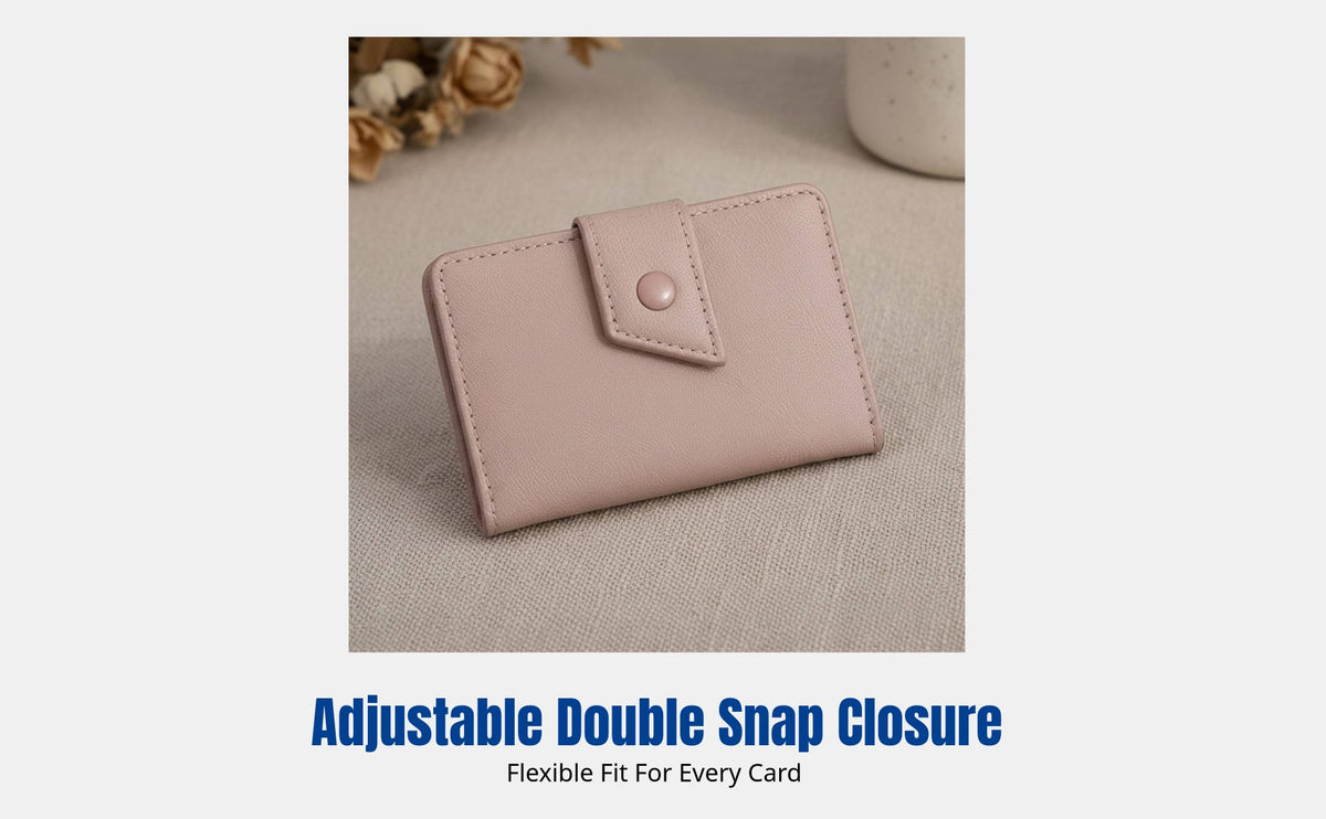 Vintage Card Holder, Slim Multi-Compartment, Anti-Demagnetization, Large Capacity, Women, Bank & Transit Cards