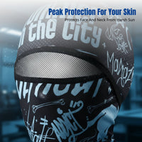 Protection Face Cover, Ice Silk Full Head Cover, Summer Neck Gaiter for Outdoor Cycling & Fishing, Unisex, Random Design