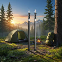 Telescoping Tent Pole Sturdy Duty Telescopic Tarp Pole Aluminum Overhead Cover Support Rod Portable Lightweight for Car Campers