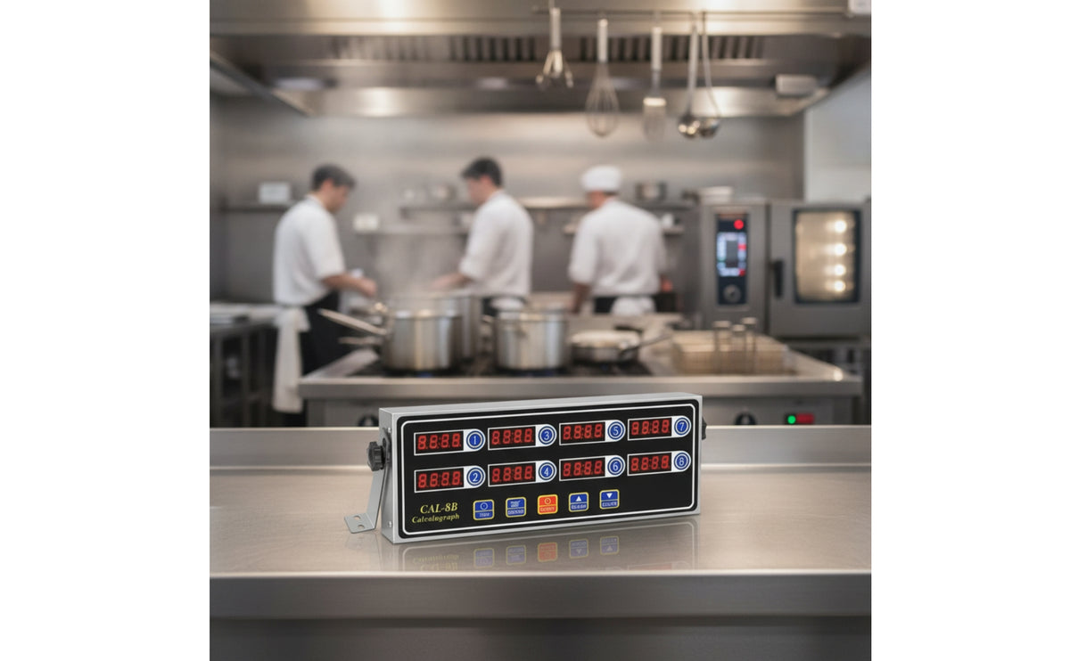 Industrial Timer with LED Display Commercial Electronic Kitchen Timer Easy-to-Read Clear for Restaurants