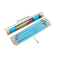 Running Electrical Wire Cable Pulling Wire Snake Tape Kit Rigid Wire Snake Tape Kit with Attachments Cable Running Rods Portable