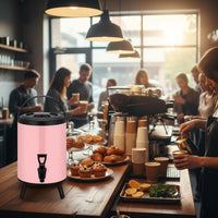 Commercial Milk Tea Container Leak-Resistant Design Insulated Beverage Dispenser with Spigot Portable Hot and Cold Drink Barrel for Caterers