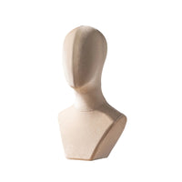 Mannequin Head with Shoulders Pin-Insertable Mannequin Bust with Shoulders Tabletop Life Size for Boutiques, Retail Counters