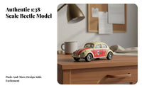 Pull-Back Toy Realistic Design Pull Retro Car Rubber Tires Vintage Diecast Car for Children, Kids, Home Decoration, Active Play, Bedroom