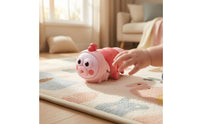 Cartoon Eyes Wind-up Caterpillar Toy Molded Plastic Caterpillar Toy Printed Markings Mechanical Crawling Cute Design