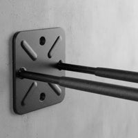 Curved Arms Tire Hook Rectangular Plate Wall-Mounted Tire Hook Mounting Holes Hanging Rack Space-Saving for Garden