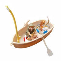 Miniature Floating Boat Tiny Rowboat Playset for Garden