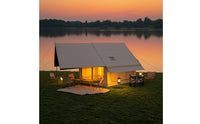 Inflatable Tent with Heating Device Jack Easy Setup Inflatable Tent with Awning Waterproof for Campers, Families, Camping, Upscale Camping, Backyard