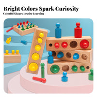 Easy-Grip Knobs Educational Cylinder Socket Set Early Learning Tool Educational Cylinder Blocks Develops Fine Movement Skills