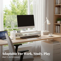 Organizer Shelf for display screen Multi-Functional Desk Organizer Riser with Drawer