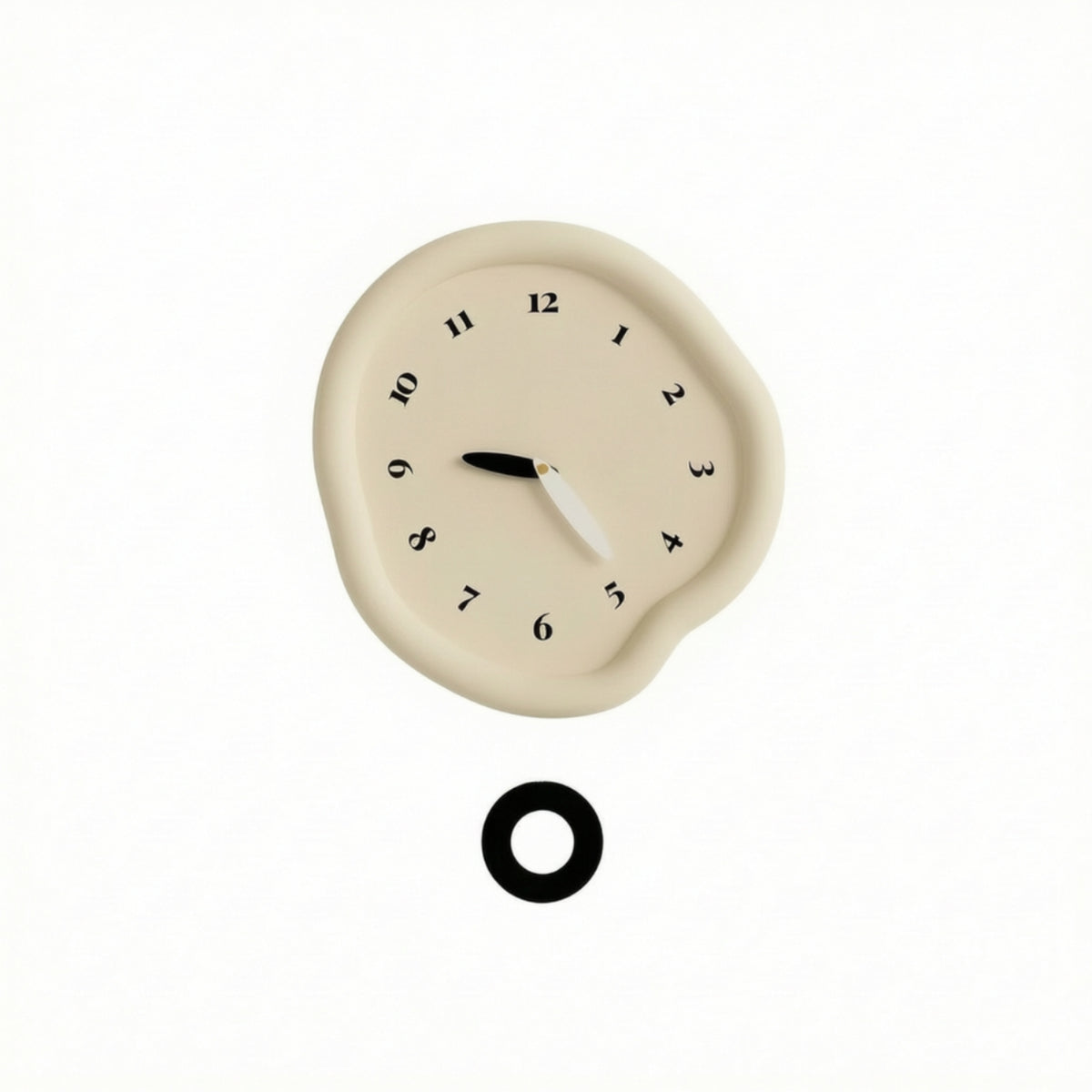 Arabic Numeral Wall Clock Neutral Analog Wall Clock Decorative Easy to Read for Living Room, Bedroom
