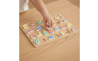 Hands-on Wooden Arabic Alphabet Puzzle Interactive Arabic Letter Puzzle Board Bright Colors Alphabet Board with Letter Pieces Colorful for Home Study