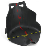 Drift Cart Seat Molded Kart Seat with Handles High-Back Contoured for DIY Builders