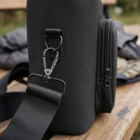 Adjustable Strap Binocular Shoulder Bag Zippered Binocular Carrying Bag Textured Material Outdoor Gear Front Pocket