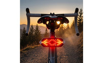 Bike Tail Light with Wireless Controller Control USB-Rechargeable