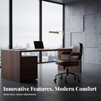Height Adjustable Ergonomic Computer Chair with Casters Support Rolling Task Chair Breathable Mesh spine rotate Seat sturdyDuty for Students, Adults, Study Room, Bedroom, Workspace