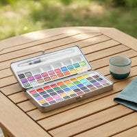 Watercolor Paint Set Solid Watercolor Set with Metal Tin Art Supplies for Artists, Classroom