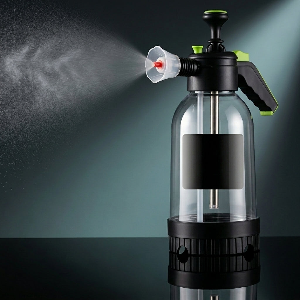 Watering Can and Spray Bottle for Garden Sprayer Use, Pressure Sprayer for Car Cleaning and Car Wash, 2L Water Pump for Car Foam, Hand Pump