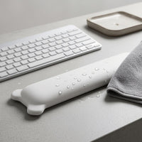 Silicone-Filled Keyboard Wrist Rest Rounded Profile Padded Hand Rest Raised Ends Computer Accessory Soft-Feel