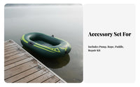 Inflatable Dinghy Portable Single Person Dinghy Foldable Watercraft for Adults, Families, Fishing, Outdoor, Summer Holiday