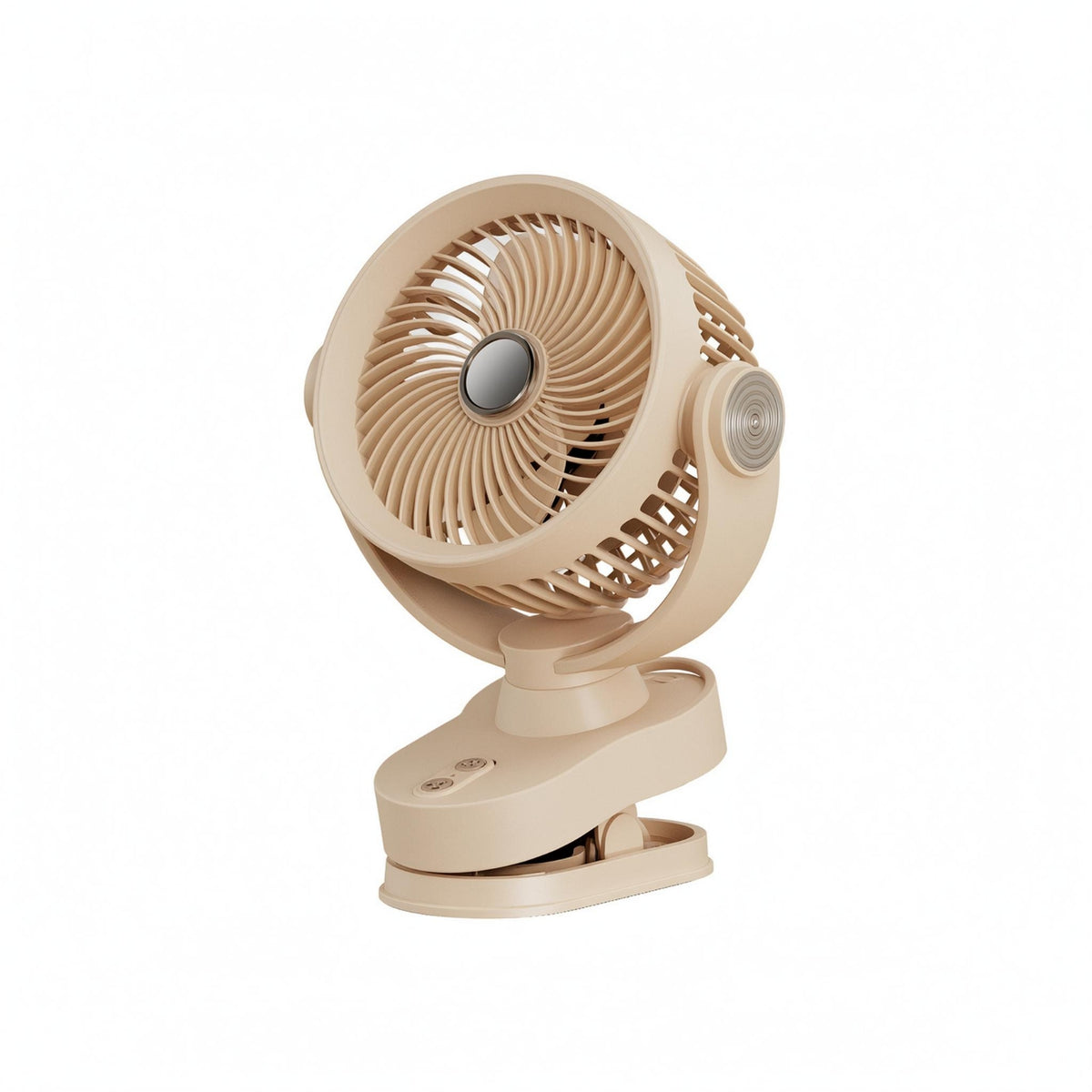 3-Speed Clamp-on Fan with Light Type-C Charging Rechargeable Clip Fan Oscillating Cooling Appliance Low-Noise