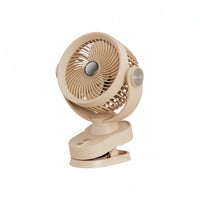 3-Speed Clamp-on Fan with Light Type-C Charging Rechargeable Clip Fan Oscillating Cooling Appliance Low-Noise