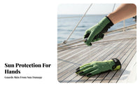 Diving Gloves Sun Protection Non-Slip Water Gloves Watersports Gear Ice Silk Material Safeguarding Hand Gear Cut-Resistant