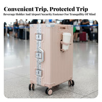 Large Capacity Hardside Trolley Airport Security Combination Lock Hardshell Rolling Trunk Telescoping Handle Suitcase Scratch Resistant for Travelers, Vacationers, Business Professionals, Vacation, Airport, Short Break Getaway