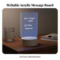 Writable Night Light 16 Color Options Glowing Memo Board Remote Controlled LED Message Board for Students, Couples, Home Decor, Living Room, Classroom