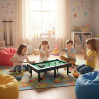 Interactive Play Mini Pool Table Space-Saving Design Desktop Billiards Table Portable and Lightweight Desktop Billiards Set Child-Safe Materials for College Students, Dorm Room, Party