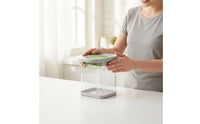 Simple Operation Multi-Function Vegetable Cutter Easy to Clean Potato Grater Box Stainless Steel Blades Kitchen Tool Detachable Design for Home Cooking